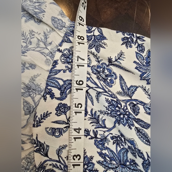 LOFT Trellis Garden Floral Sleeveless Wide Leg Jumpsuit Size 10 - Picture 7 of 10